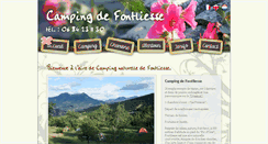 Desktop Screenshot of camping-fontliesse.com